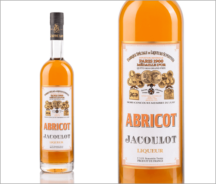 Bouteille de liqueur à l'abricot par Jacoulot